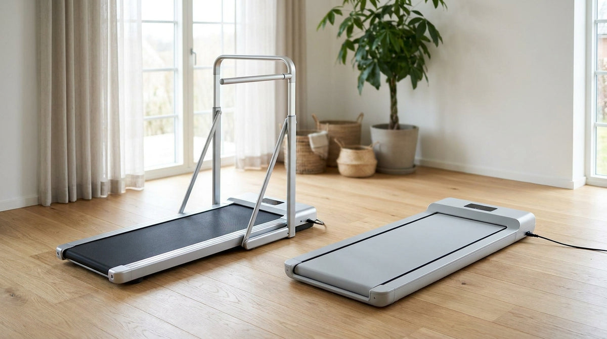 Bieżnia pod biurko z poręczą czy bez? — walking pad / bieżnia pod biurko